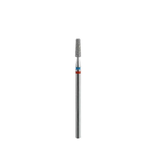 ראש יהלום DUO בצורת קונוס, פס אדום-כחול, סדרת EXPERT, קוטר 2.5 מ"מ / חלק עבודה 8 מ"מ