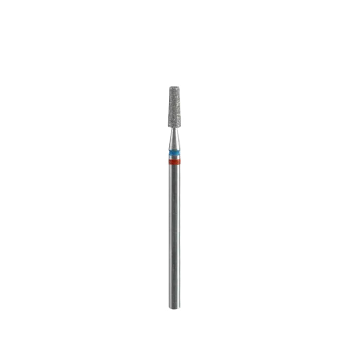 ראש יהלום DUO בצורת קונוס, פס אדום-כחול, סדרת EXPERT, קוטר 2.5 מ"מ / חלק עבודה 8 מ"מ