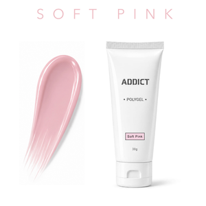 אדיקט פוליג'ל 30 גרם - Addict SOFT PINK