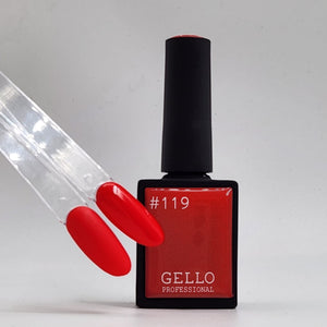 לק ג'ל ג'לו צבע אדום כתום GELLO #119