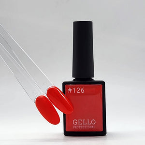 לק ג'ל ג'לו צבע אדום לוהט בהיר GELLO #126