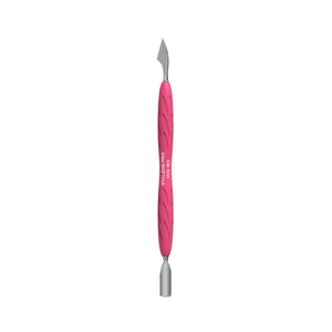 Stalleks Manicure pusher Gummy with silicone handle UNIQ 10 TYPE 3 (rounded narrow pusher and cleaner), יופילי