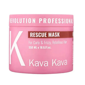 מסכת Rescue אינטנסיבית לשיער מתולתל 550 מ״ל | Kava Kava – תמונת אריזת המוצר