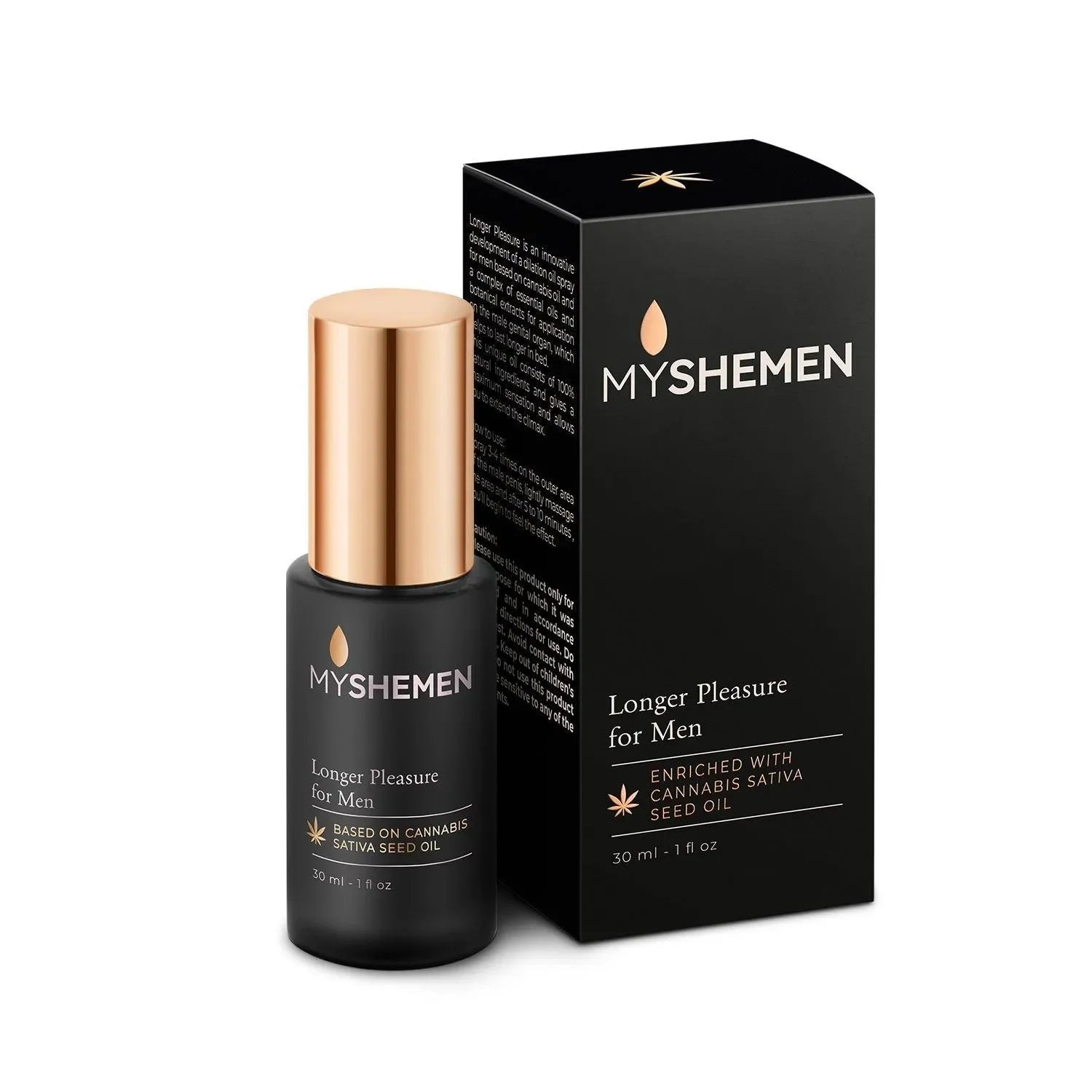 שמן Longer Pleasure להשהיה לגבר 30 מ״ל מבית My Shemen