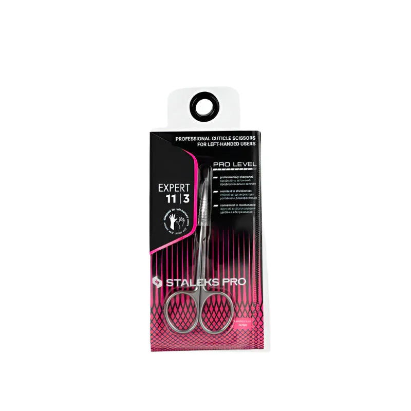 Staleks Professional cuticle scissors for left-handed users EXPERT 11 TYPE 3, יופילי