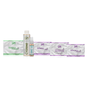 ערכת החלקת Cysteine Plus לשיער טבעי וצבוע טון 1–7, 150 מ״ל | pH Protein Lab