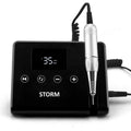 סטורם מכונת שיוף מקצועית למניקור ופדיקור עם סט ראשים - שחור - יופילי