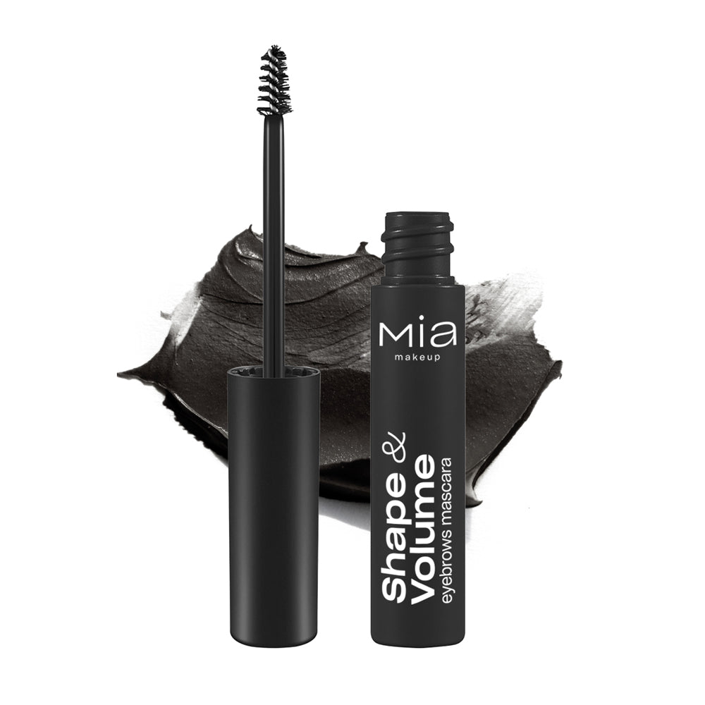 Shape & volume - eyebrow mascara 08 ebony - Mia Cosmetics