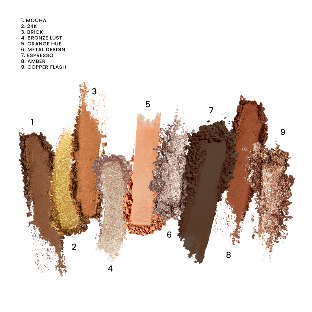 Glam eye palette rust - Mia Cosmetics