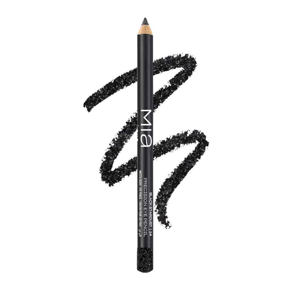 Precision eye pencil - 14 black stardust - Mia Cosmetics