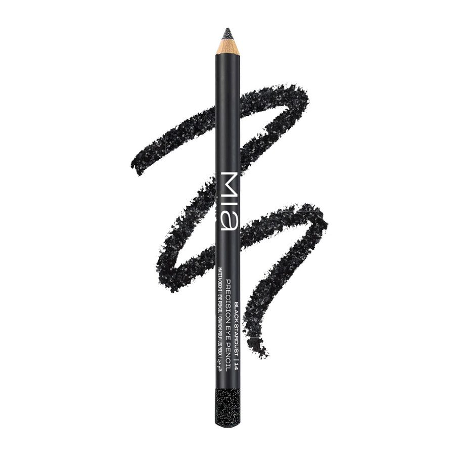 Precision eye pencil - 14 black stardust - Mia Cosmetics