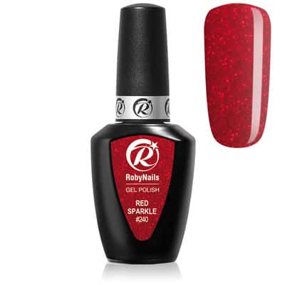 רוביניילס RobyNails RED SPARKLE 240, יופילי