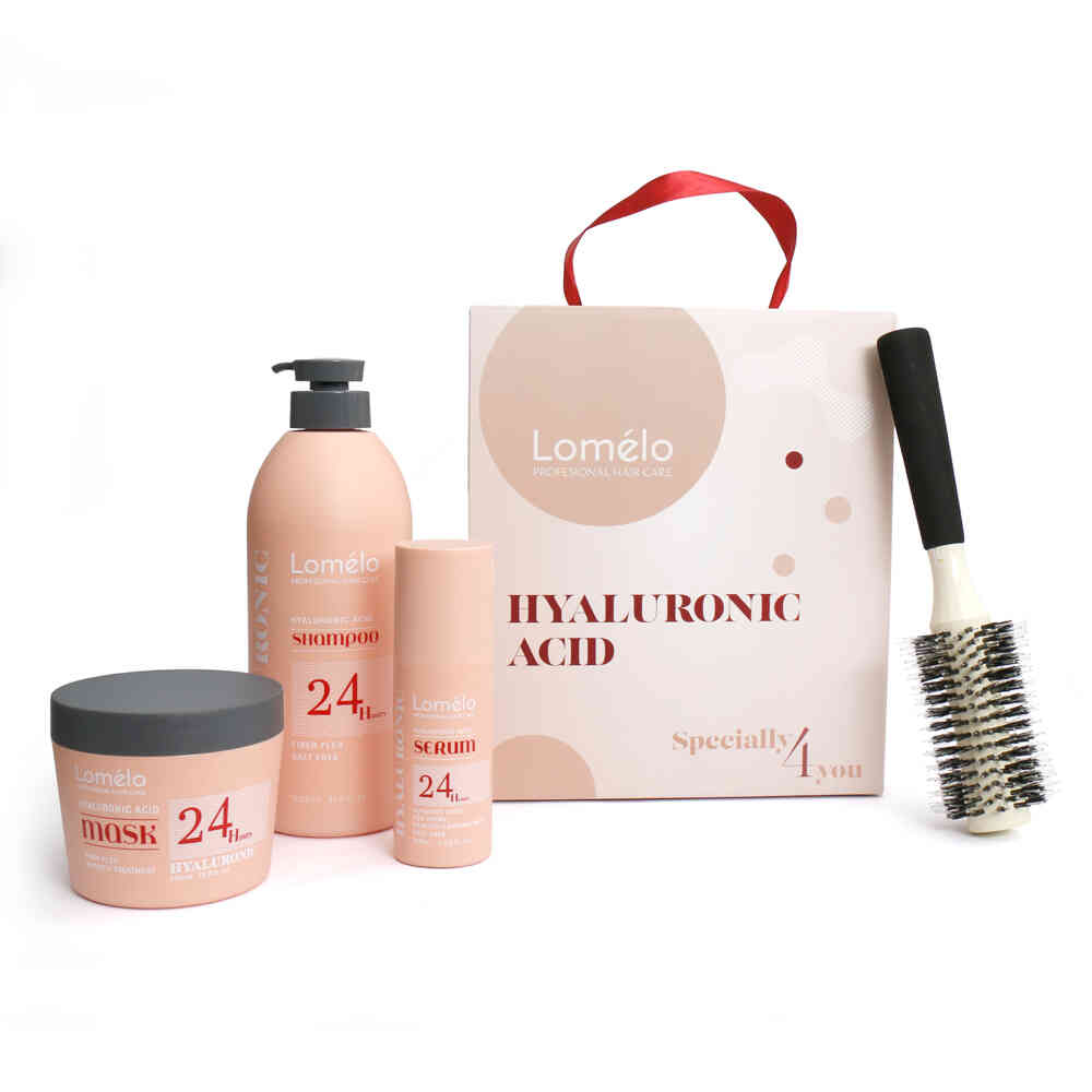 מארז חומצה היאלורונית לטיפול בשיער יבש ופגום - Lomelo לומלו, יופילי