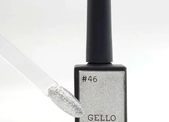 ג'לו לק ג'ל צבע נצנץ כסוף - 46 - יופילי