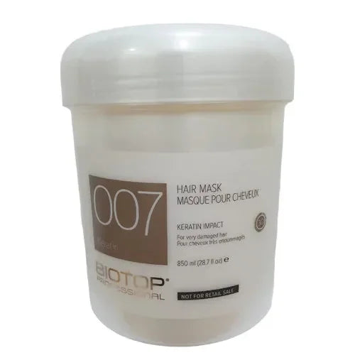 ביוטופ 007 מסכה לשיער אימפקט 850 מ"ל, יופילי