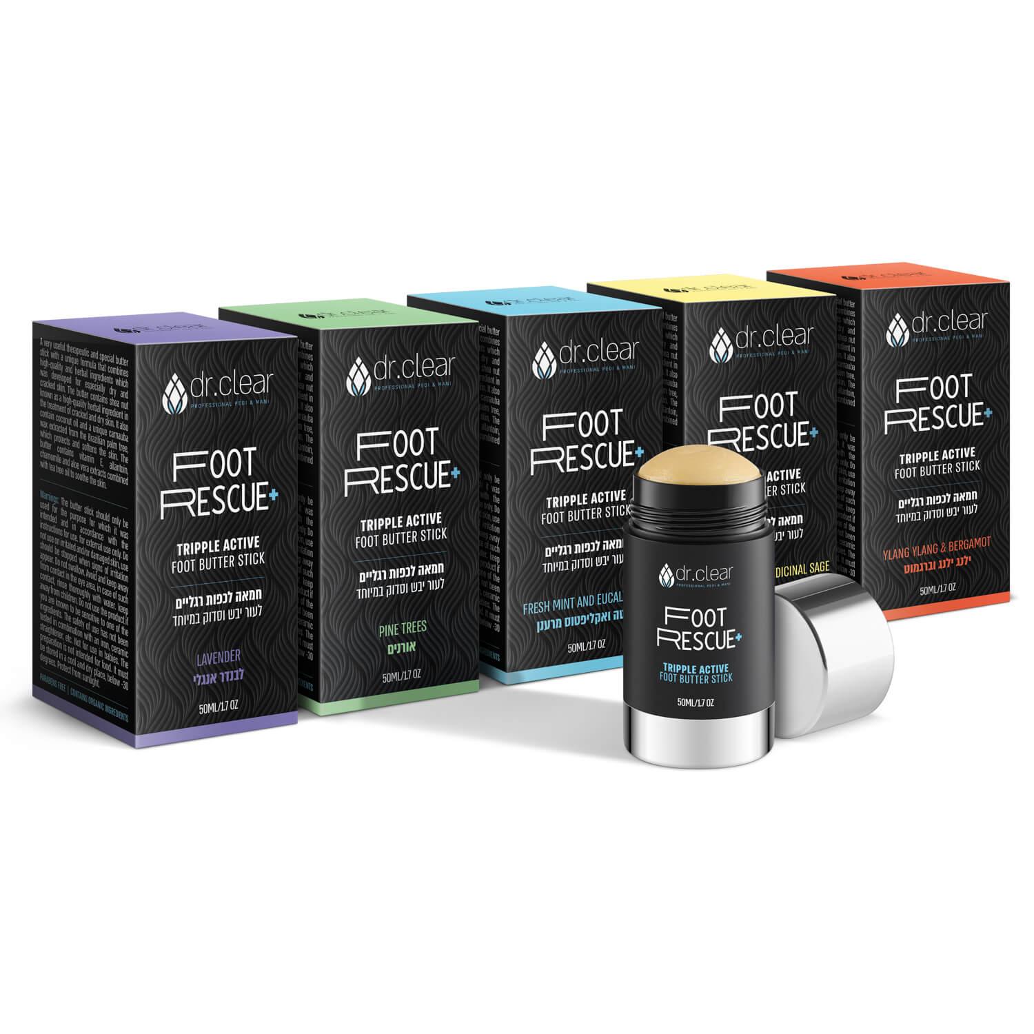 דר קליר סטיק ייחודי רב שימושי עם חמאת שיאה אורגנית מוקשה 50 מ"ל, יופילי