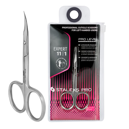 Staleks Professional cuticle scissors for left-handed users EXPERT 11 TYPE 1 (18 mm)