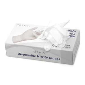 כפפות לבנות ניטריל חד פעמי 100 יח - 10 חבילות, יופילי