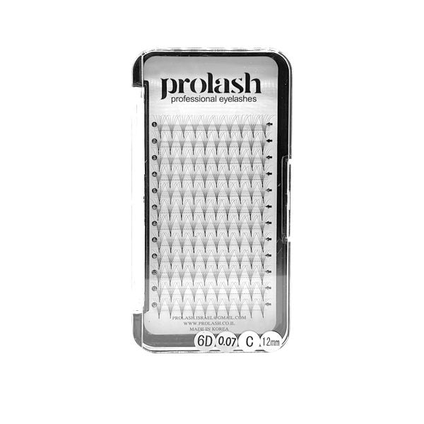 ריסים מניפה מוכנה 6D - Prolash, יופילי