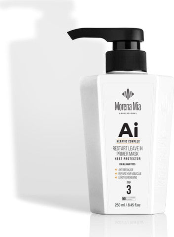 מורנה מיה מסכה ללא שטיפה "AI שלב 3" לחיזוק ושיקום השיער 250 מ"ל, יופילי