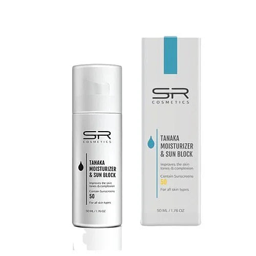 אס אר קוסמטיקה קרם לחות הטנאקה & חסם שמש חזק 50 מ"ל, יופילי