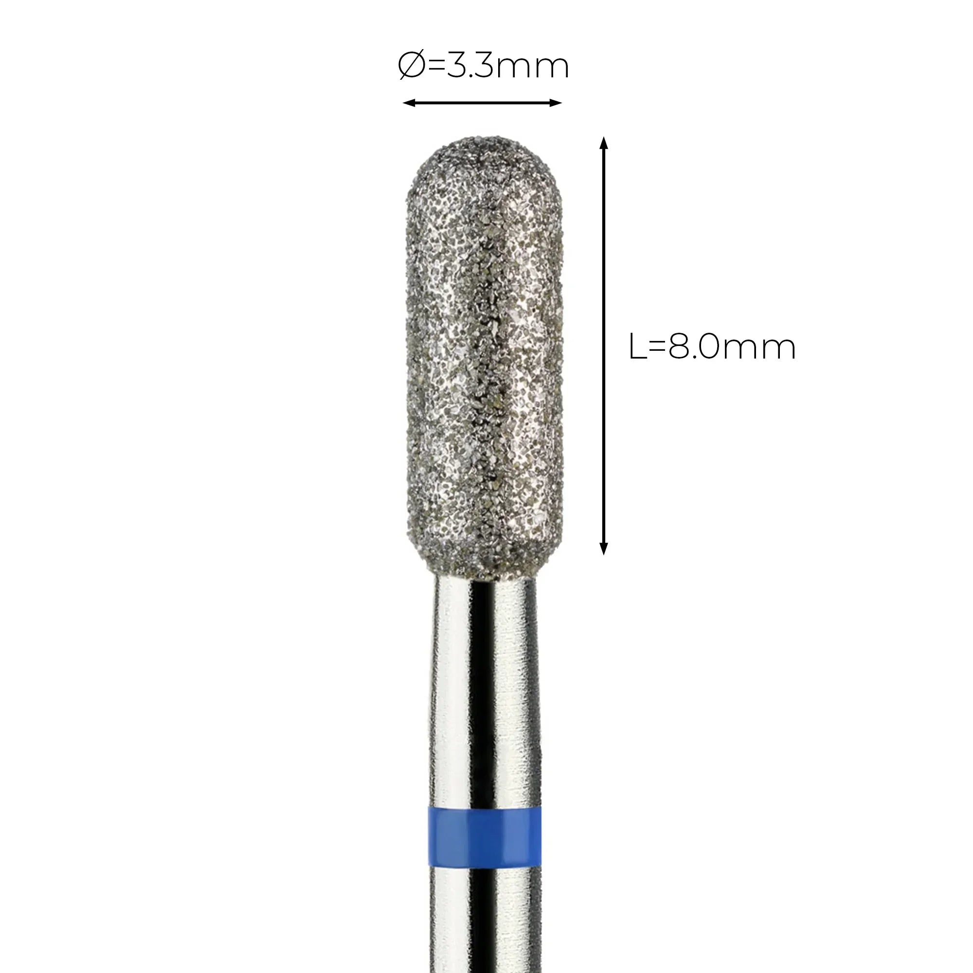 מקדח ראש שיוף יהלום "צילינדר מעוגל" כחול בינוני 141/033 - Vladmiva, יופילי