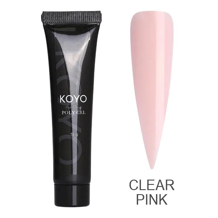 קויו - KOYO פוליג'ל 15 מ"ל Clear Pink