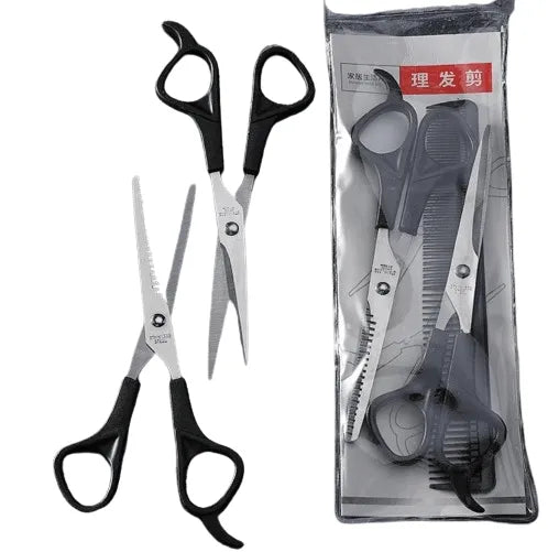 סט מספריי דילול וגזירה עם מסרק לשימוש ביתי BarberPRO BP3436, יופילי