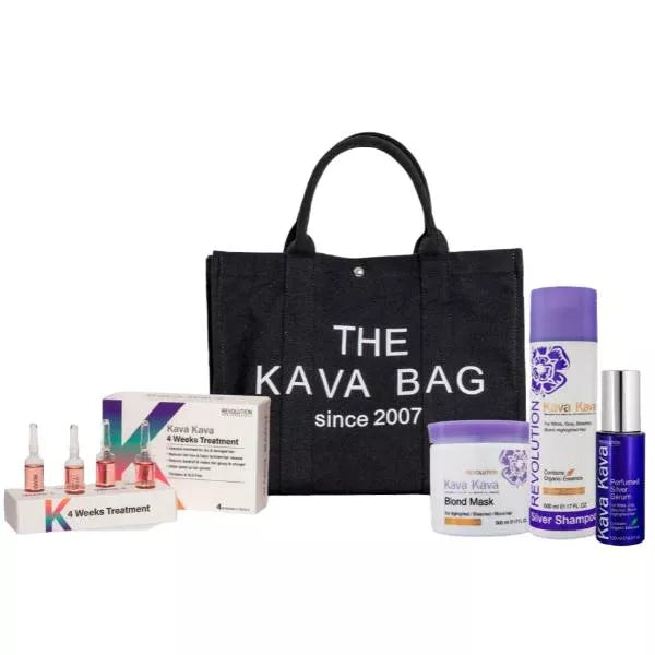 Серебряный комплект Kava Kava для светлых и седых волос + подарок