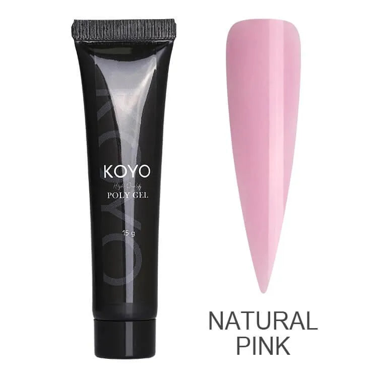 קויו - KOYO פוליג'ל 15 מ"ל - Natural Pink, יופילי