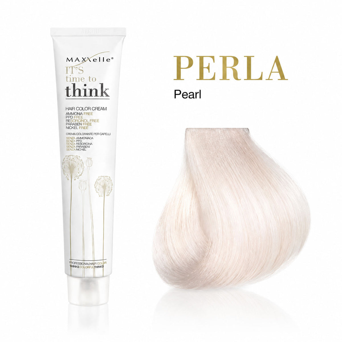 MAXXelle THINK PERLA – تونر للأشقر لمعادلة الدرجات الصفراء, 100 مل