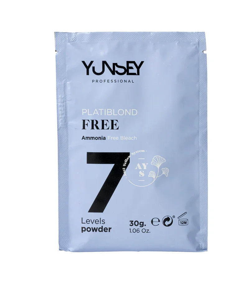 Yunsey - אבקת הבהרה לשיער ללא אמוניה 30 גרם - יונסאי, יופילי