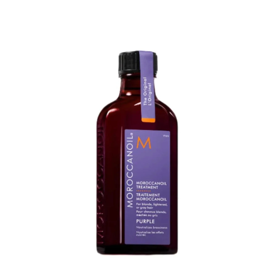 מרוקן אויל Moroccanoil שמן טיפולי סגול לשיער בלונדיני, מובהר או אפור 50 מ"ל, יופילי