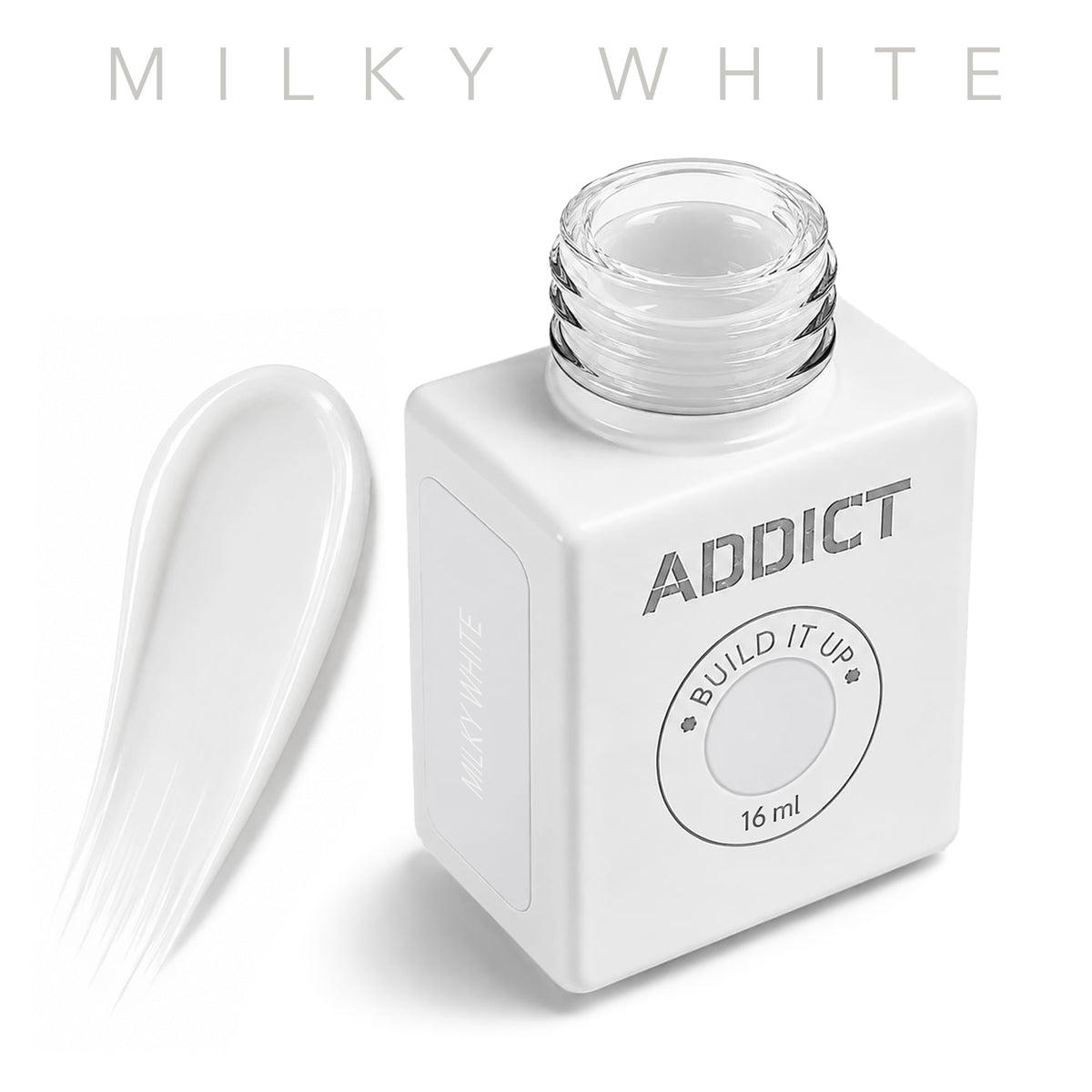 ג'ל בנייה Build It Up בגוון Milky White 16 מ"ל | Addict