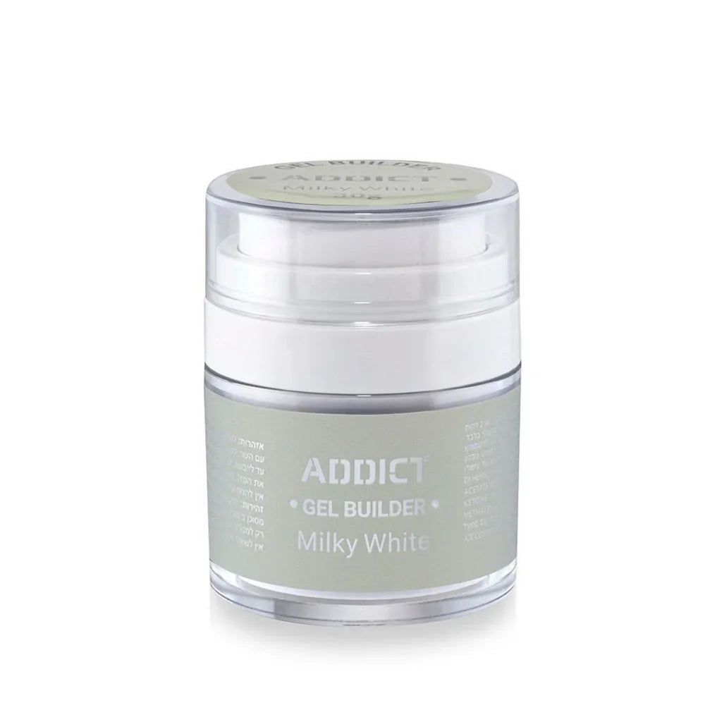 אדיקט ג'ל בניה 30 Milky White מ"ל - Addict