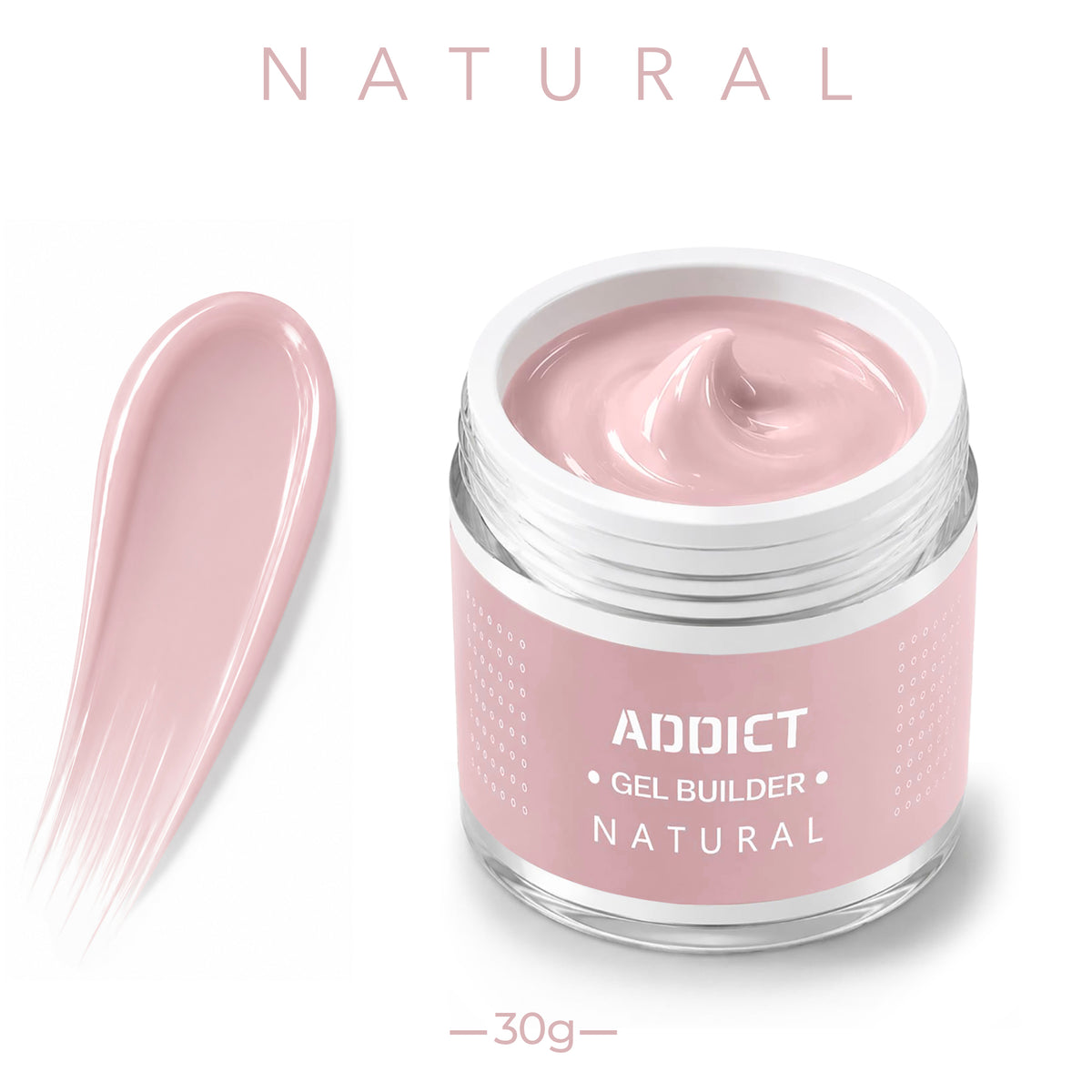 אדיקט ג'ל בניה 30 Natural מ"ל - Addict