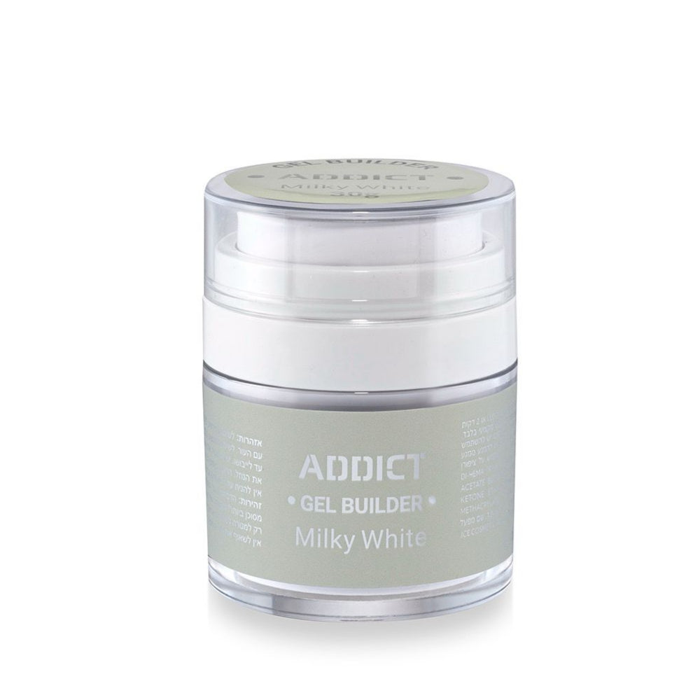 אדיקט ג'ל בניה 30 Milky White מ"ל - Addict