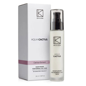 תחליב לחות Aqua Cactus לעור רגיל עד שמן 50 מ״ל | Dr Kadir – תמונת אריזת המוצר