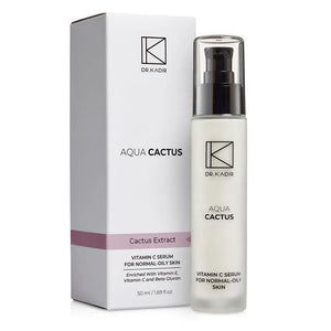 סרום Aqua Cactus נטול שומן לעור רגיל עד שמן 50 מ״ל | Dr Kadir – תמונת אריזת המוצר
