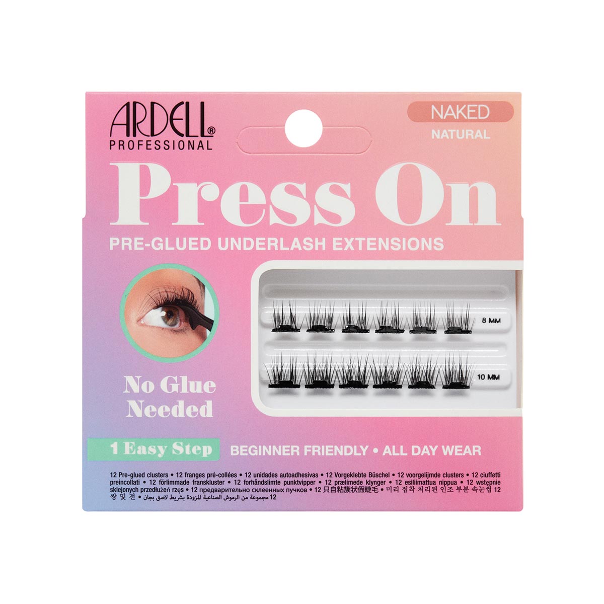 Ardell Press On Naked Natural ארדל פרס און מיני ריסים 12 יח נייקד נטורל מבית Ardell – תמונת מוצר