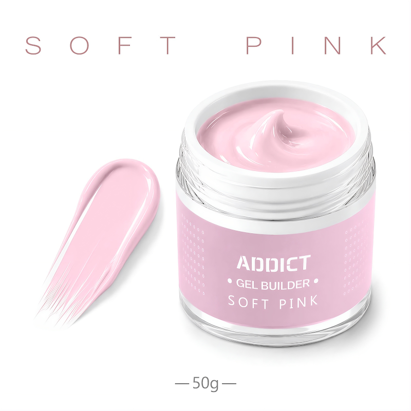 ג׳ל בנייה ADDICT Soft Pink 50 מ״ל