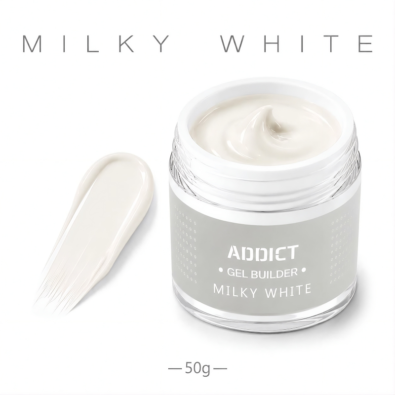 ג׳ל בנייה ADDICT Milky White 50 מ״ל