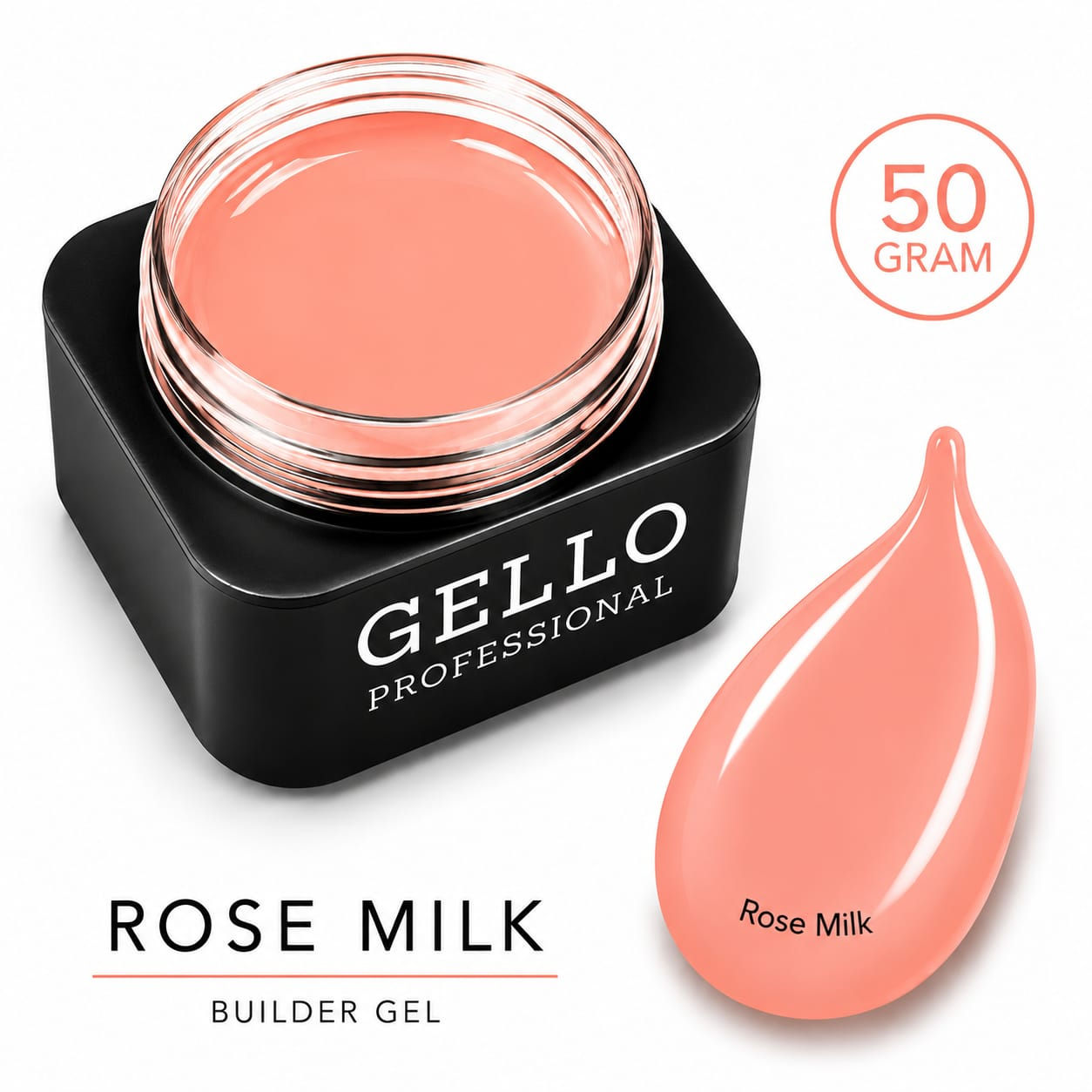 ג'ל בנייה ROSE MILK - 50 גרם