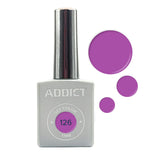 לק ג׳ל ADDICT 126 – סגול חריף 15 מ״ל
