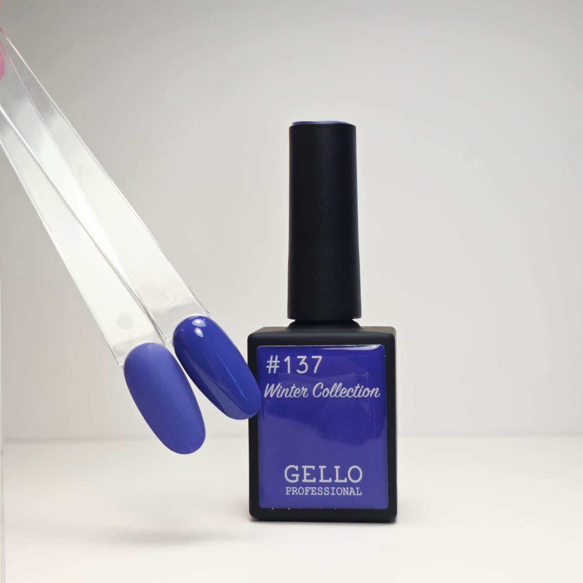 137 לק ג'ל ג'לו כחול סגול רך GELLO