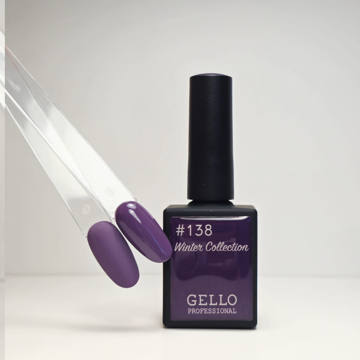 138 לק ג'ל ג'לו אפור סגלגל GELLO