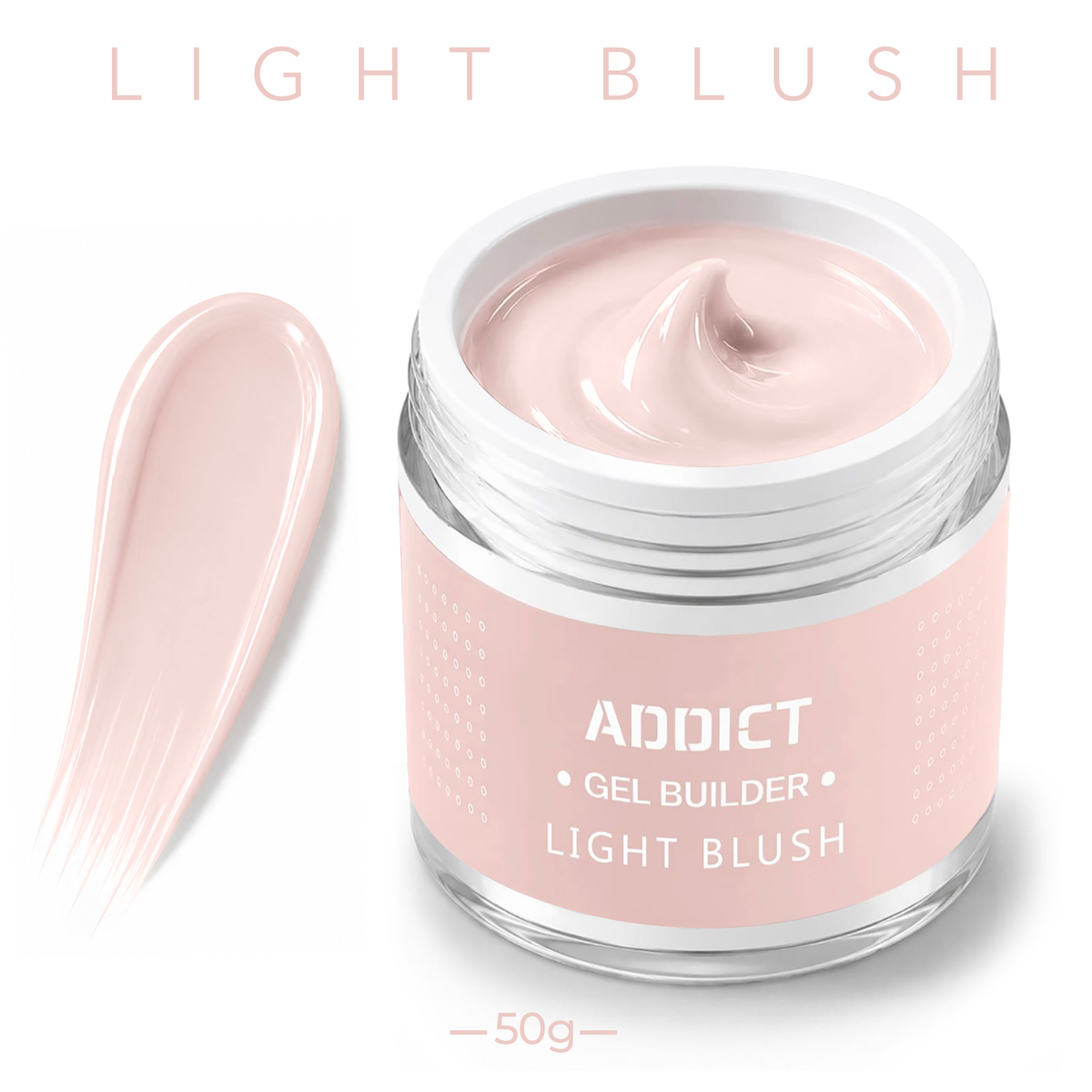 ג׳ל בנייה ADDICT Light Blush 50 מ״ל