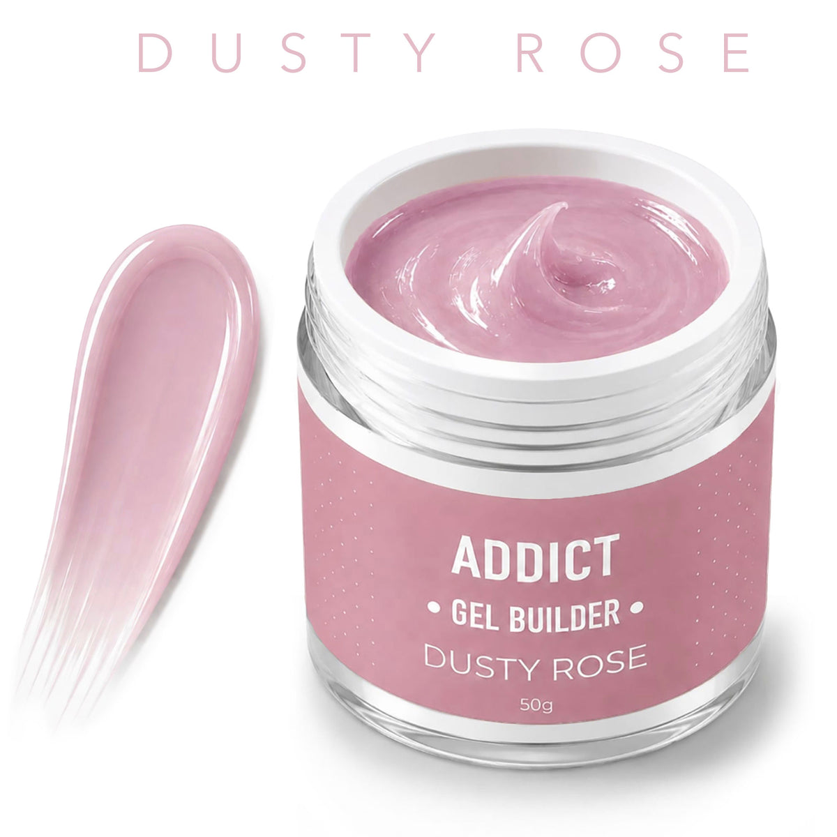 ג׳ל בנייה ADDICT DUSTY ROSE 50 מ״ל