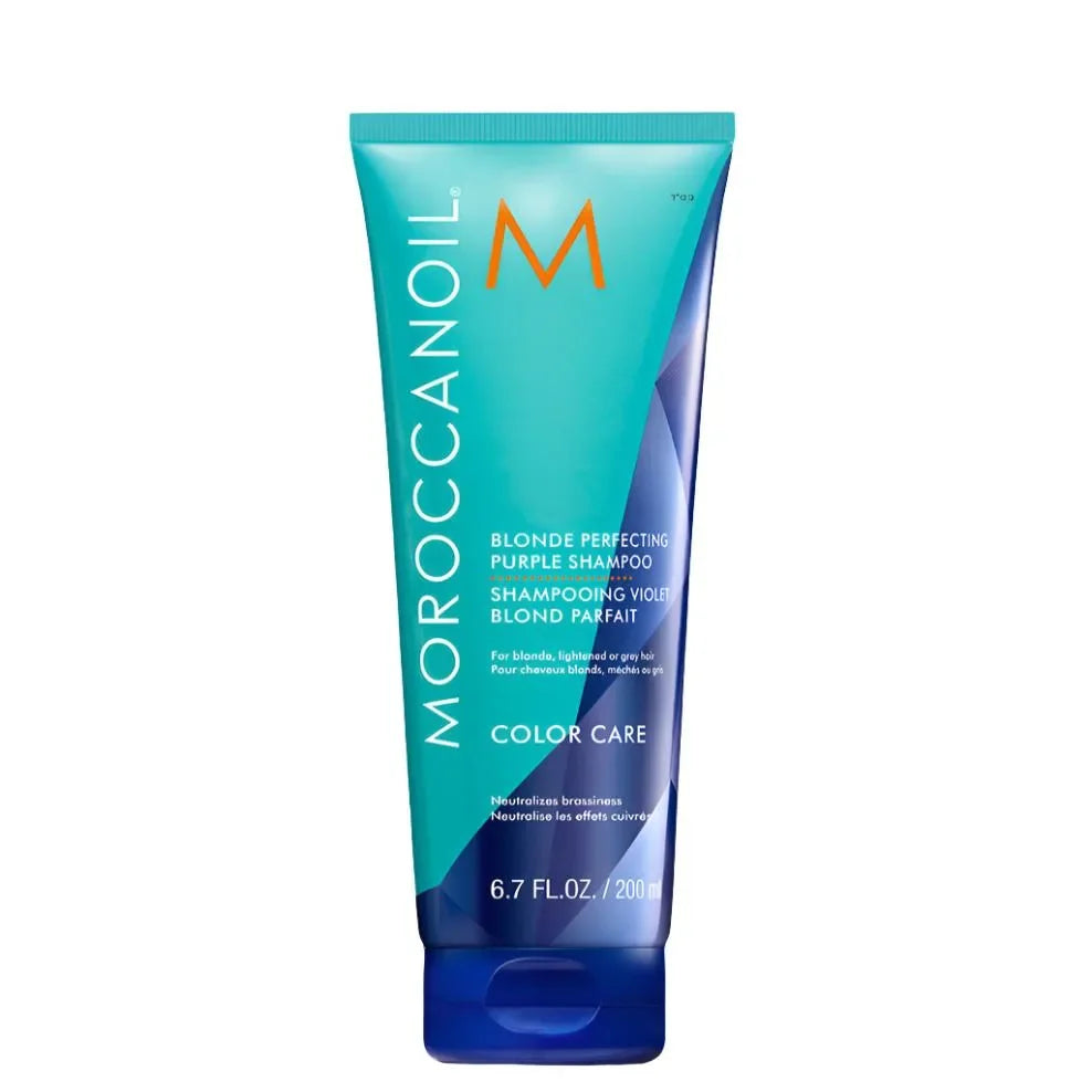 שמפו סגול לגוון בלונד מושלם 200 מ״ל מבית Moroccanoil – תמונה 1