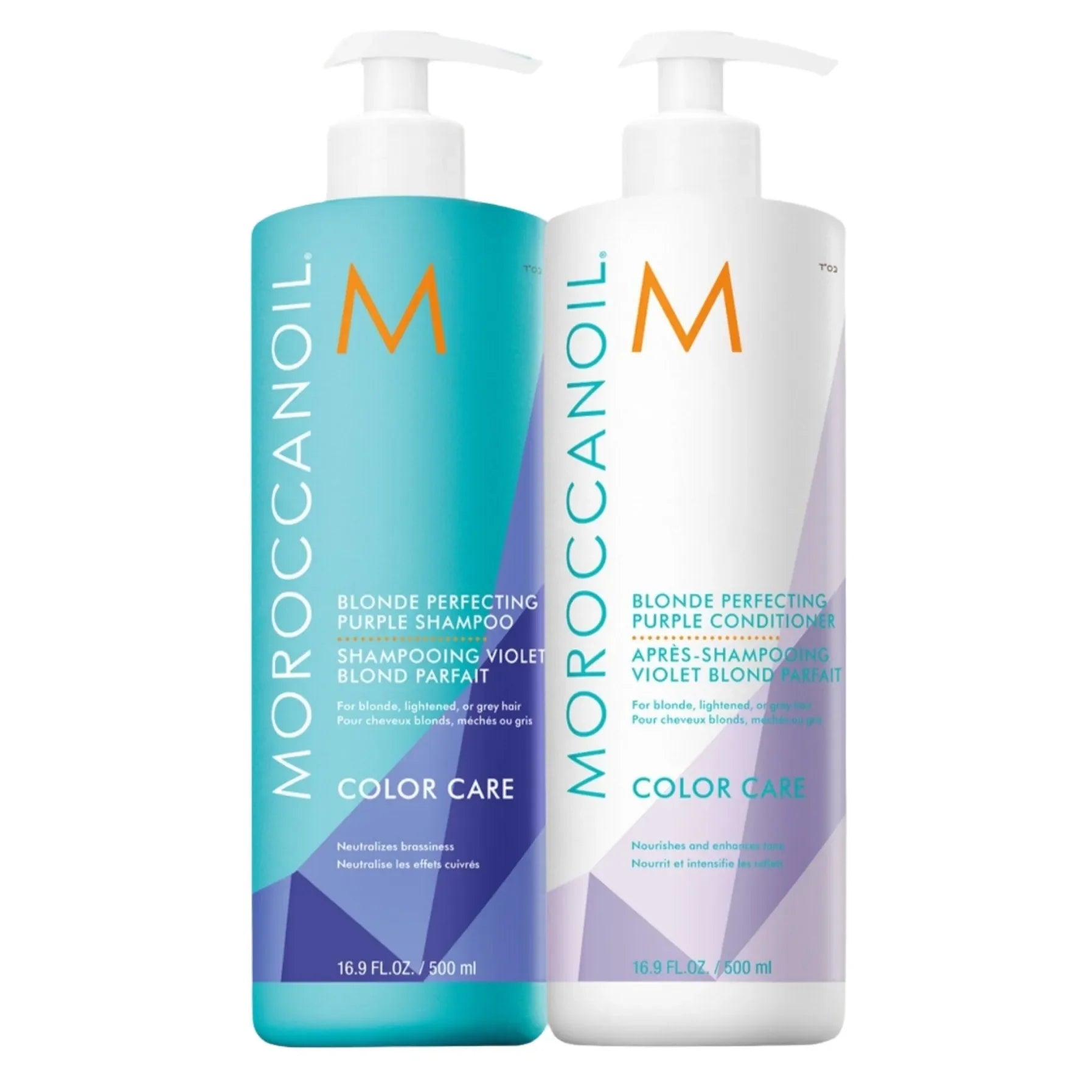 מארז שמפו ומרכך סגול 500 מ״ל מבית Moroccanoil – תמונה 1